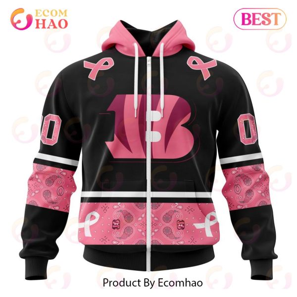 BEST NFL Cincinnati Bengals, Specialized Design I Pink I Can! IN OCTOBER WE  WEAR PINK BREAST CANCER 3D Hoodie