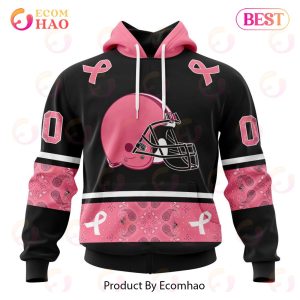 NFL Cleveland Browns Specialized Design In Classic Style With Paisley! IN OCTOBER WE WEAR PINK BREAST CANCER Hoodie