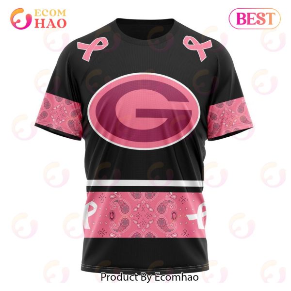 NFL Green Bay Packers Specialized Design In Classic Style With Paisley! IN OCTOBER WE WEAR PINK BREAST CANCER Hoodie