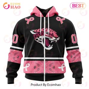 NFL Jacksonville Jaguars Specialized Design In Classic Style With Paisley! IN OCTOBER WE WEAR PINK BREAST CANCER Hoodie