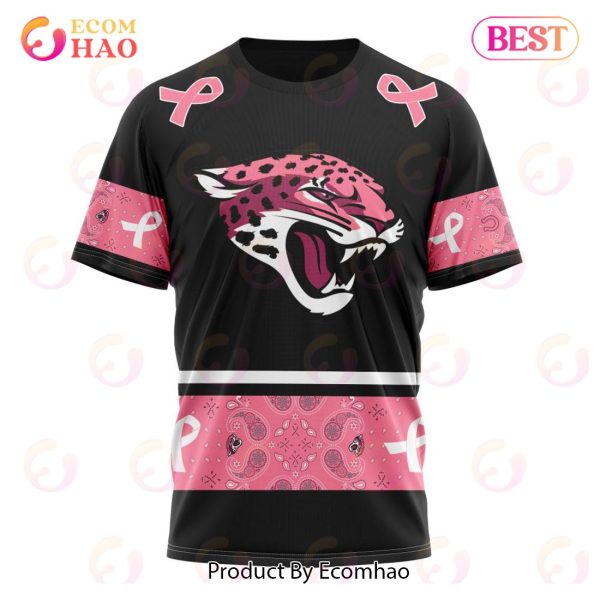 NFL Jacksonville Jaguars Specialized Design In Classic Style With Paisley! IN OCTOBER WE WEAR PINK BREAST CANCER Hoodie