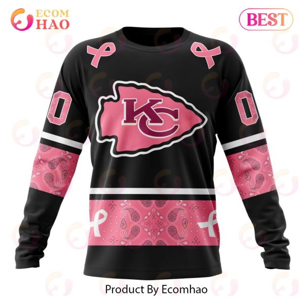 NFL Kansas City Chiefs Specialized Design In Classic Style With Paisley! IN OCTOBER WE WEAR PINK BREAST CANCER Hoodie