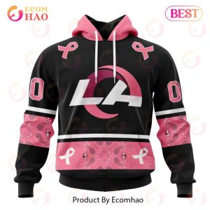 NFL Los Angeles Rams Specialized Design In Classic Style With Paisley! IN OCTOBER WE WEAR PINK BREAST CANCER Hoodie