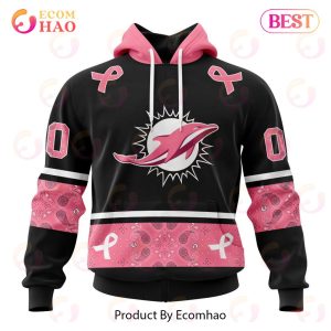 NFL Miami Dolphins Specialized Design In Classic Style With Paisley! IN OCTOBER WE WEAR PINK BREAST CANCER Hoodie