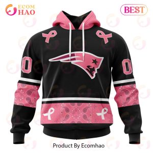 NFL New England Patriots Specialized Design In Classic Style With Paisley! IN OCTOBER WE WEAR PINK BREAST CANCER Hoodie