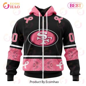 NFL San Francisco 49ers Specialized Design In Classic Style With Paisley! IN OCTOBER WE WEAR PINK BREAST CANCER Hoodie