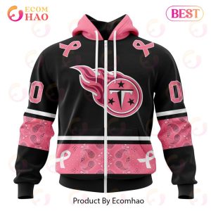 NFL Tennessee Titans Specialized Design In Classic Style With Paisley! IN OCTOBER WE WEAR PINK BREAST CANCER Hoodie