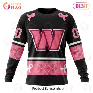 NFL Washington Football Team Personalized Special Design Paisley Design We  Wear Pink Breast Cancer Hoodie T Shirt - Growkoc