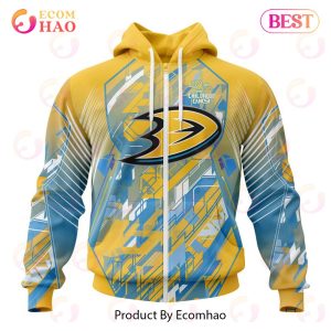 NHL Anaheim Ducks Specialized Design Fearless Against Childhood 3D Hoodie