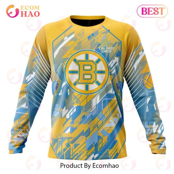 NHL Boston Bruins Specialized Design Fearless Against Childhood 3D Hoodie