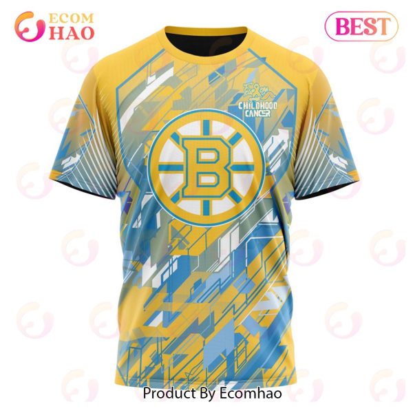 NHL Boston Bruins Specialized Design Fearless Against Childhood 3D Hoodie