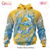 NHL Columbus Blue Jackets Specialized Design Fearless Against Childhood 3D Hoodie