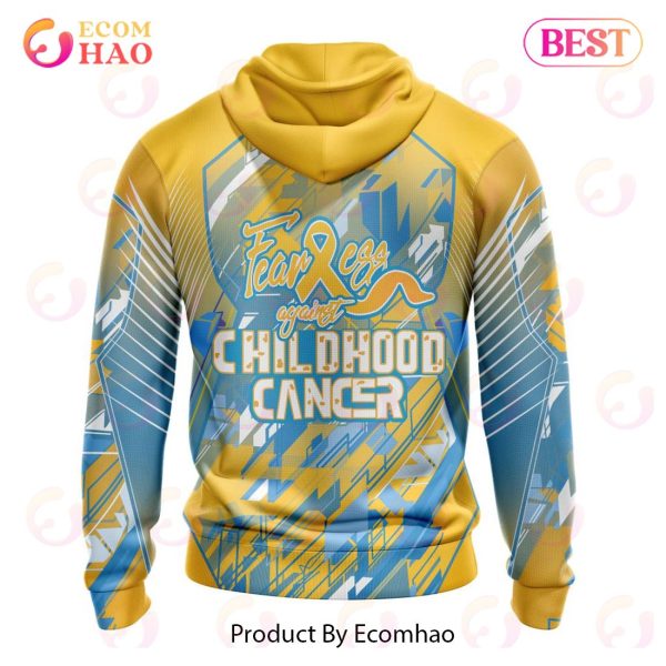 NHL Columbus Blue Jackets Specialized Design Fearless Against Childhood 3D Hoodie