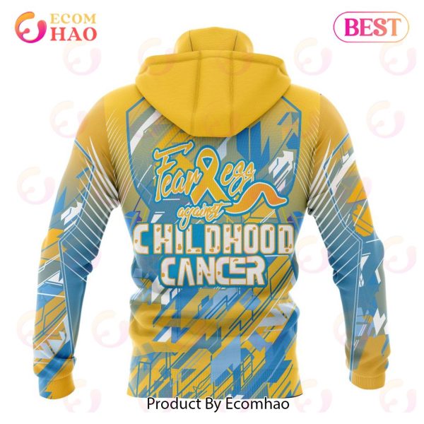 NHL Columbus Blue Jackets Specialized Design Fearless Against Childhood 3D Hoodie