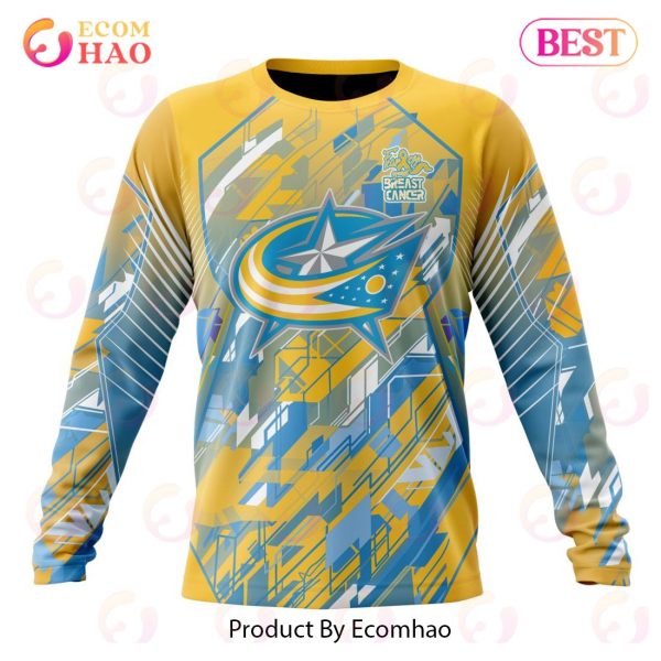 NHL Columbus Blue Jackets Specialized Design Fearless Against Childhood 3D Hoodie