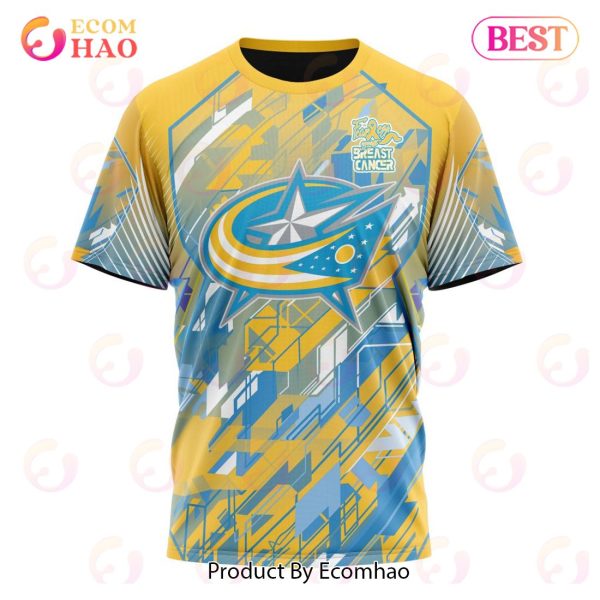 NHL Columbus Blue Jackets Specialized Design Fearless Against Childhood 3D Hoodie