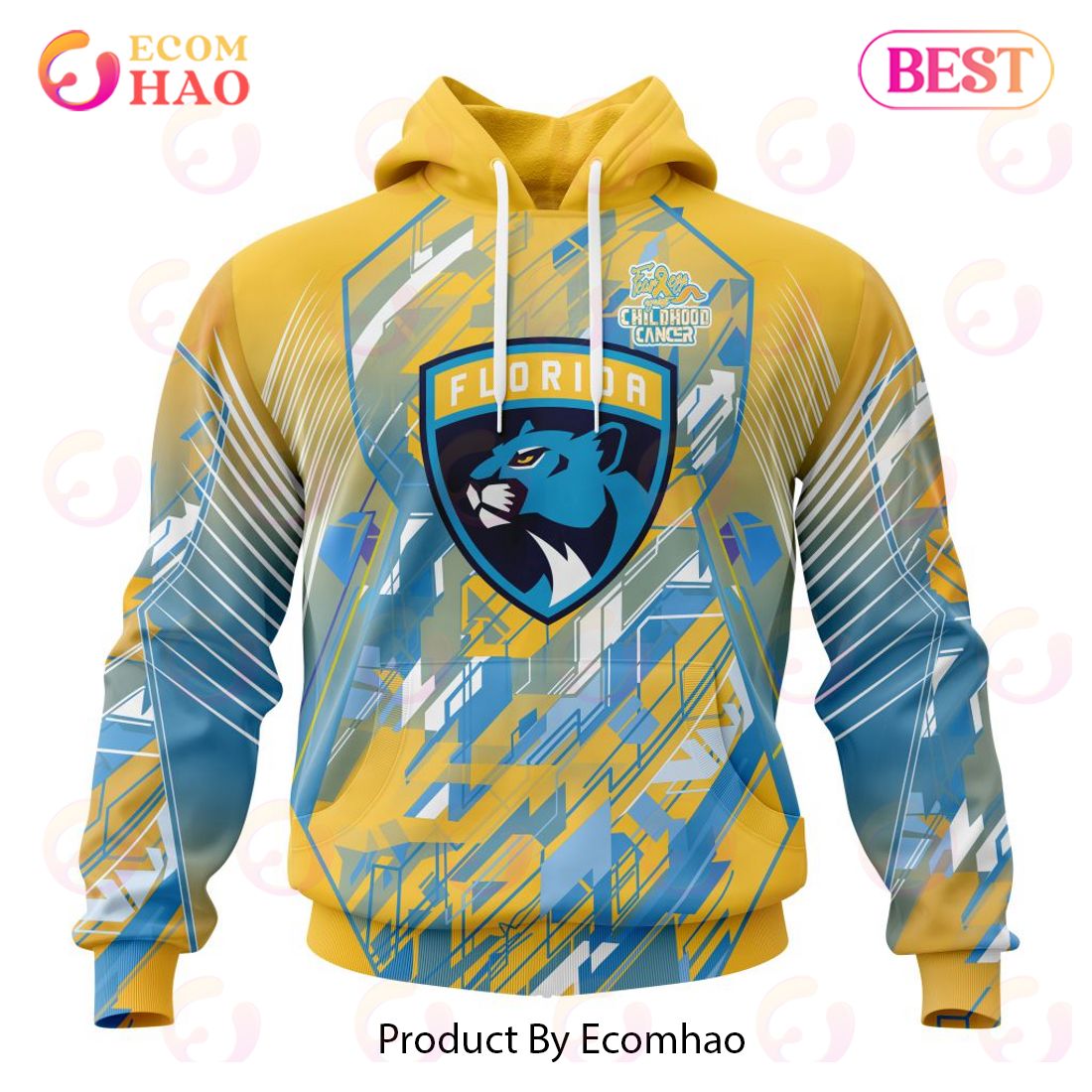 NHL Florida Panthers Specialized Design Fearless Against Childhood 3D Hoodie