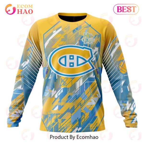 NHL Montreal Canadiens Specialized Design Fearless Against Childhood 3D Hoodie