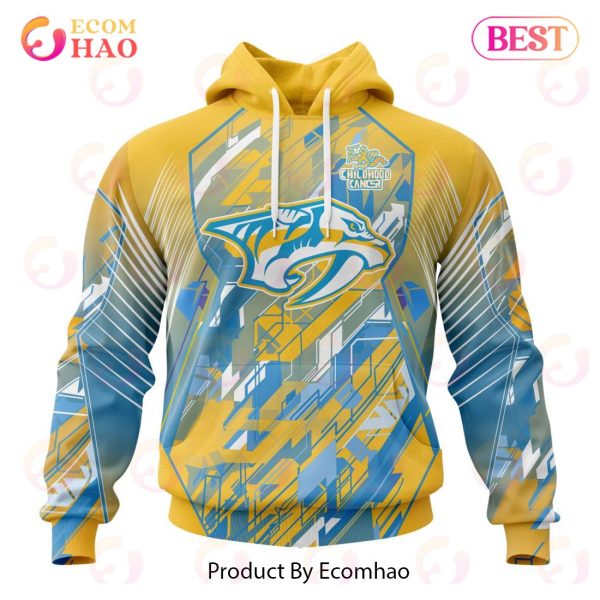 NHL Nashville Predators Specialized Design Fearless Against Childhood 3D Hoodie
