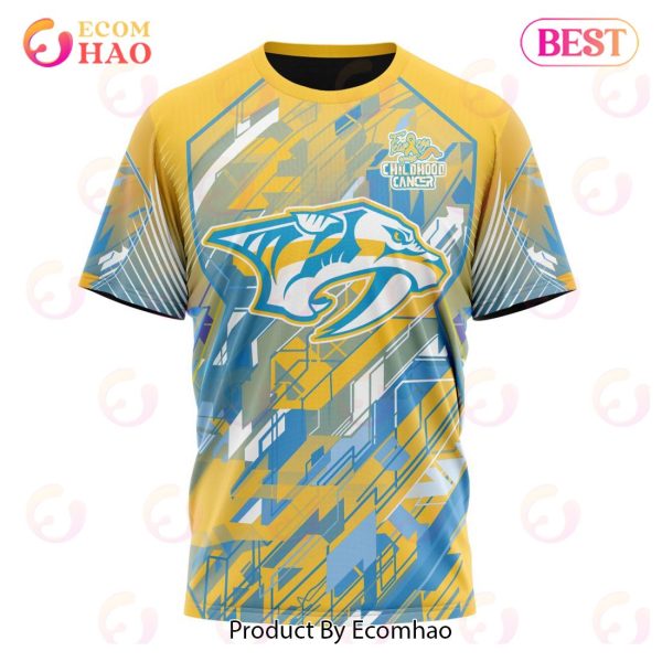 NHL Nashville Predators Specialized Design Fearless Against Childhood 3D Hoodie