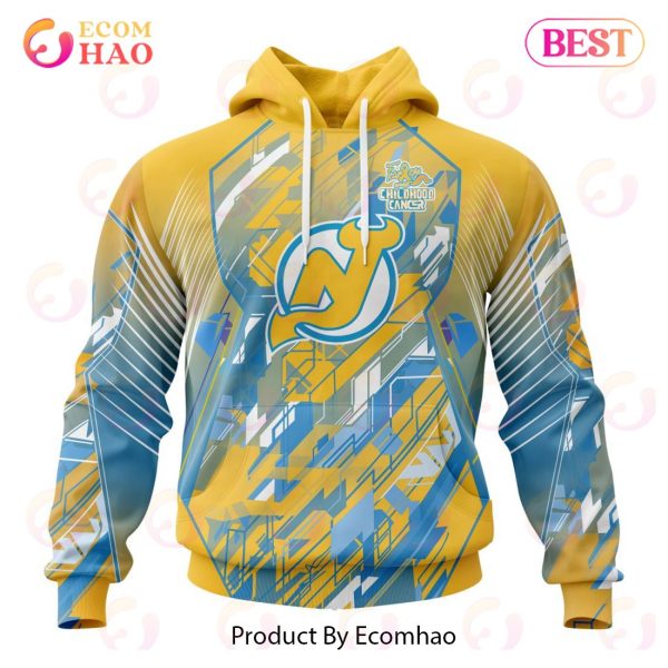 NHL New Jersey Devils Specialized Design Fearless Against Childhood 3D Hoodie