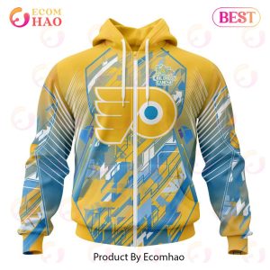 NHL Philadelphia Flyers Specialized Design Fearless Against Childhood 3D Hoodie