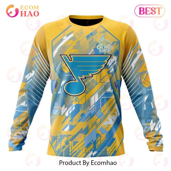 NHL St. Louis Blues Specialized Design Fearless Against Childhood 3D Hoodie