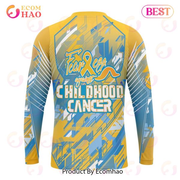 NHL St. Louis Blues Specialized Design Fearless Against Childhood 3D Hoodie
