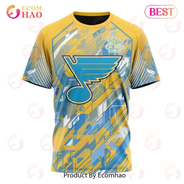 NHL St. Louis Blues Specialized Design Fearless Against Childhood 3D Hoodie