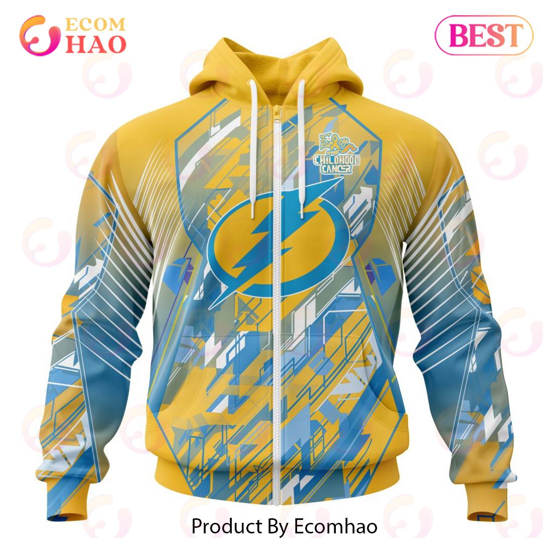 NHL Tampa Bay Lightning Specialized Design Fearless Against Childhood 3D Hoodie