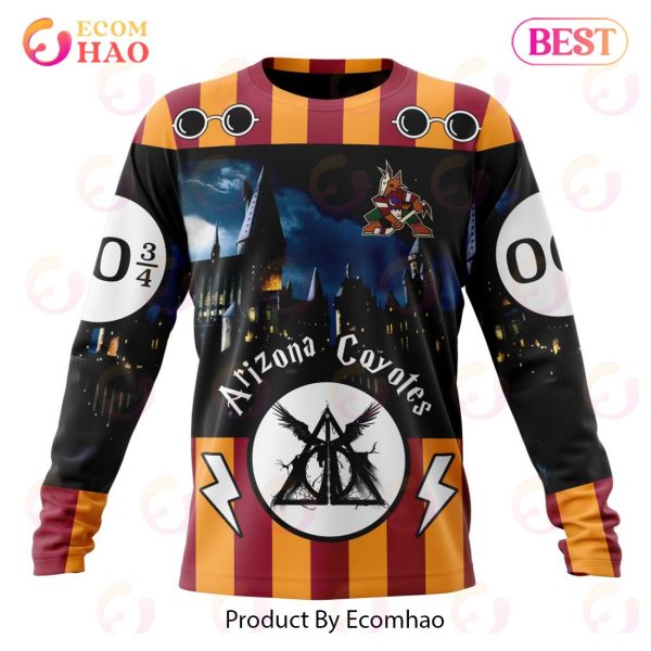 NHL Arizona Coyotes Special Design With Harry Potter Theme 3D Hoodie