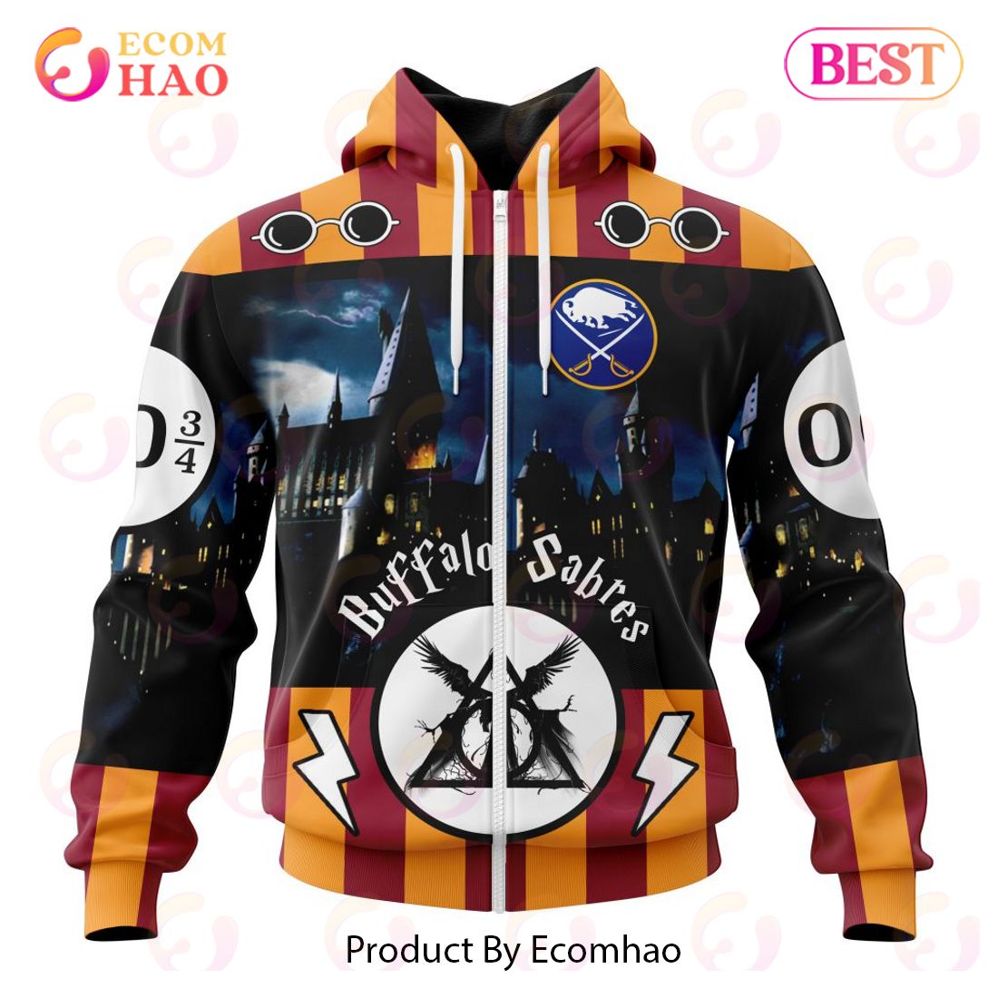 NHL Buffalo Sabres Special Design With Harry Potter Theme 3D Hoodie