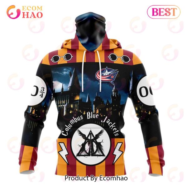 NHL Columbus Blue Jackets Special Design With Harry Potter Theme 3D Hoodie