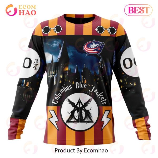 NHL Columbus Blue Jackets Special Design With Harry Potter Theme 3D Hoodie