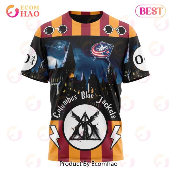 NHL Columbus Blue Jackets Special Design With Harry Potter Theme 3D Hoodie