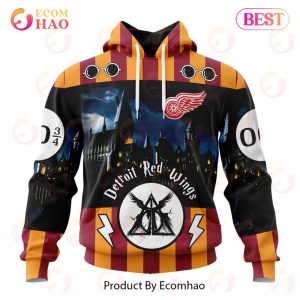 NHL Detroit Red Wings Special Design With Harry Potter Theme 3D Hoodie