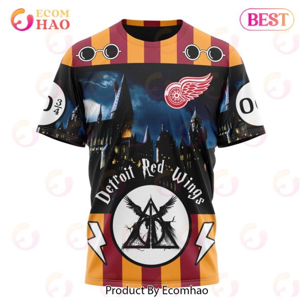 NHL Detroit Red Wings Special Design With Harry Potter Theme 3D Hoodie