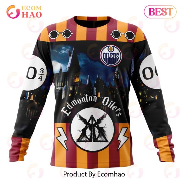 NHL Edmonton Oilers Special Design With Harry Potter Theme 3D Hoodie