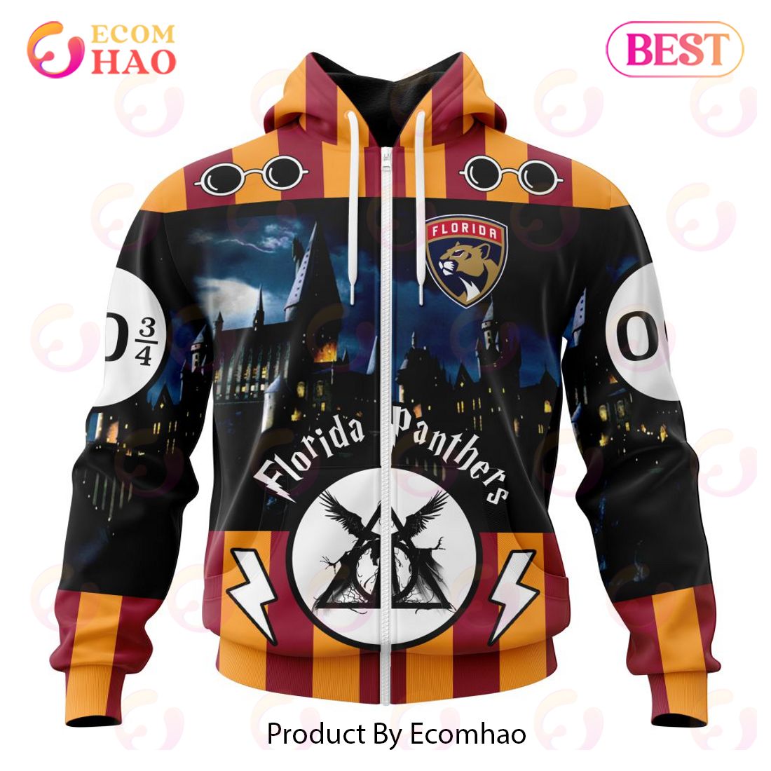 NHL Florida Panthers Special Design With Harry Potter Theme 3D Hoodie