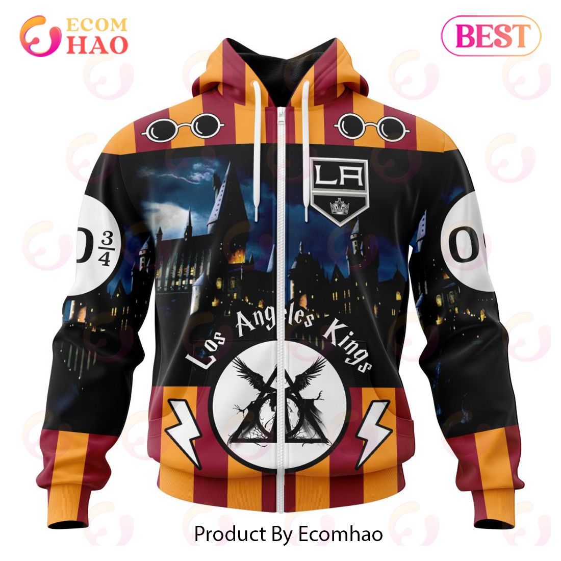 NHL Los Angeles Kings Special Design With Harry Potter Theme 3D Hoodie