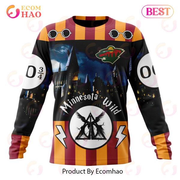 NHL Minnesota Wild Special Design With Harry Potter Theme 3D Hoodie