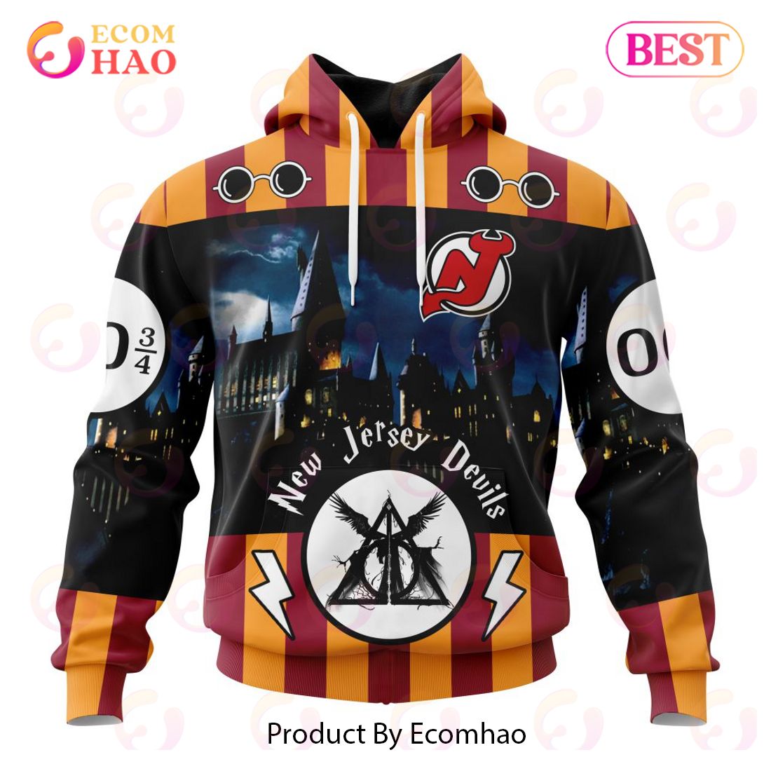 NHL New Jersey Devils Special Design With Harry Potter Theme 3D Hoodie