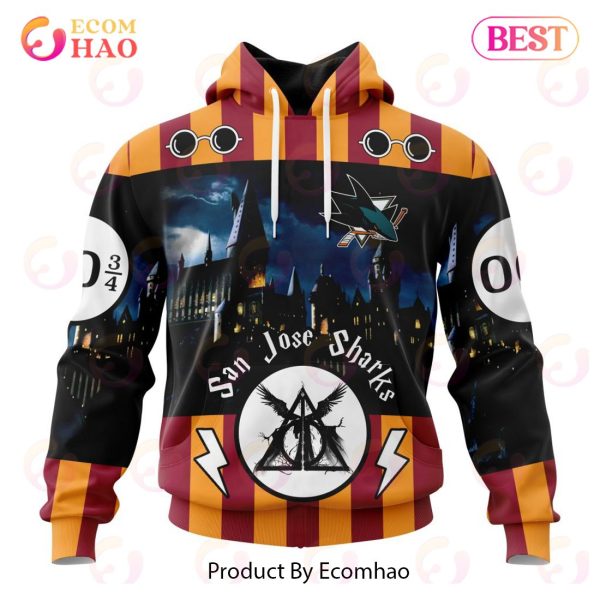 NHL San Jose Sharks Special Design With Harry Potter Theme 3D Hoodie