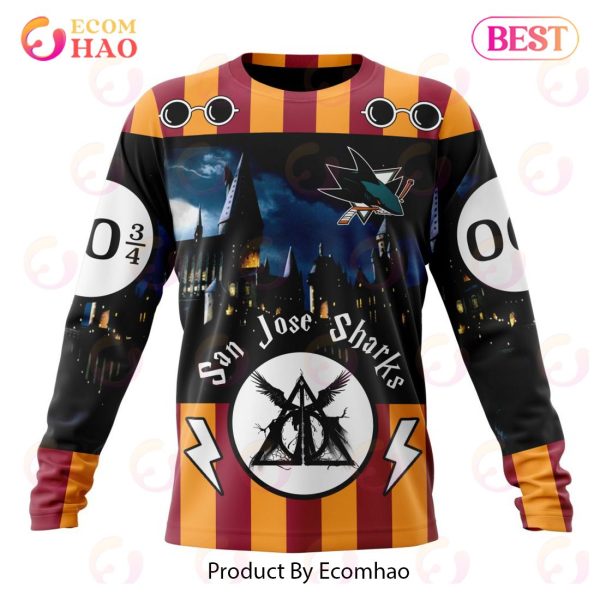 NHL San Jose Sharks Special Design With Harry Potter Theme 3D Hoodie