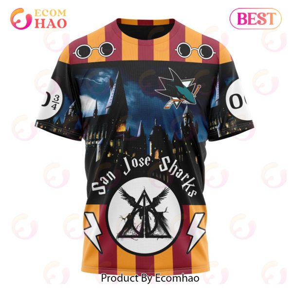 NHL San Jose Sharks Special Design With Harry Potter Theme 3D Hoodie