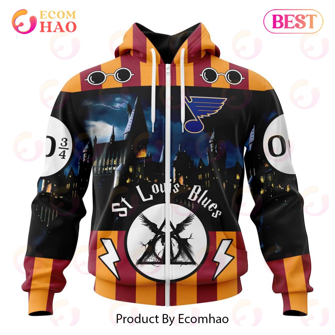 NHL St Louis Blues Special Design With Harry Potter Theme 3D Hoodie