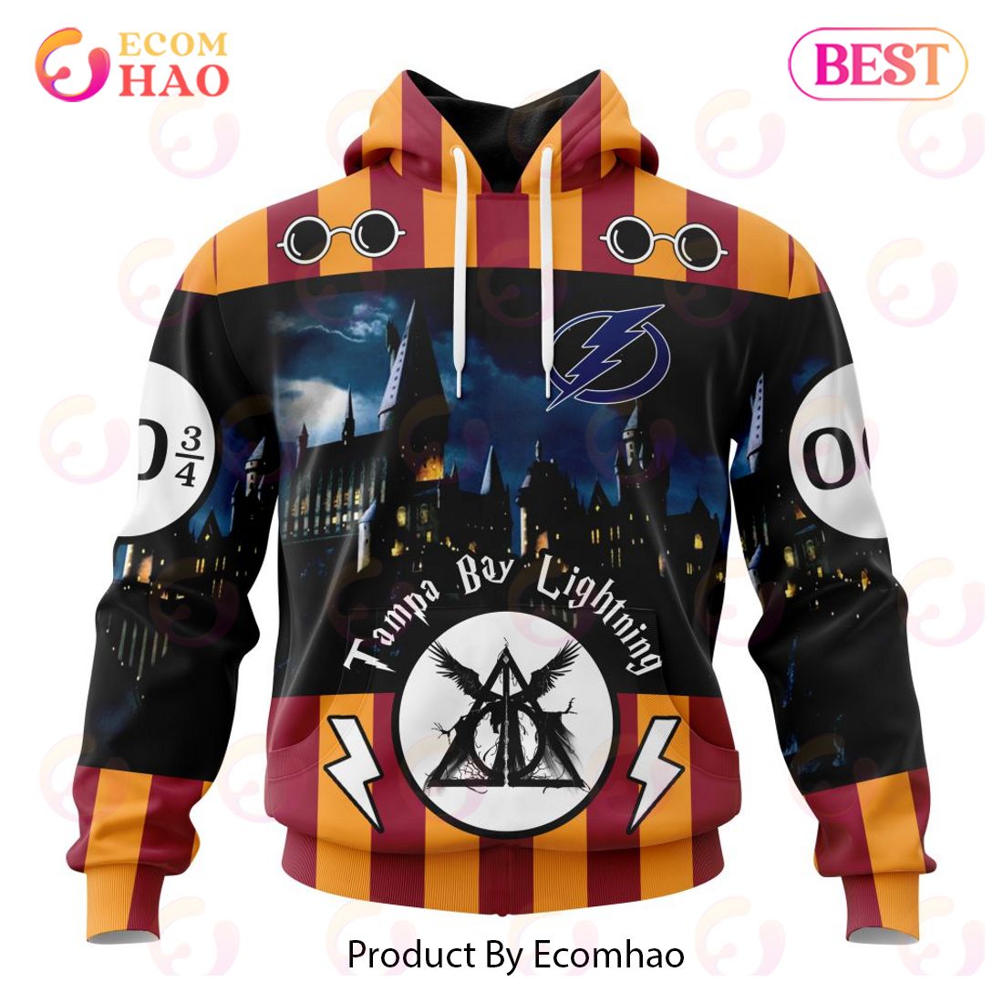 NHL Tampa Bay Lightning Special Design With Harry Potter Theme 3D Hoodie