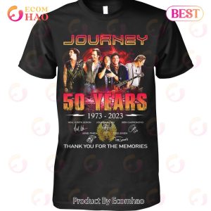 Journey 50 Years 1973- 2023 Thank You For The Memories T-Shirt