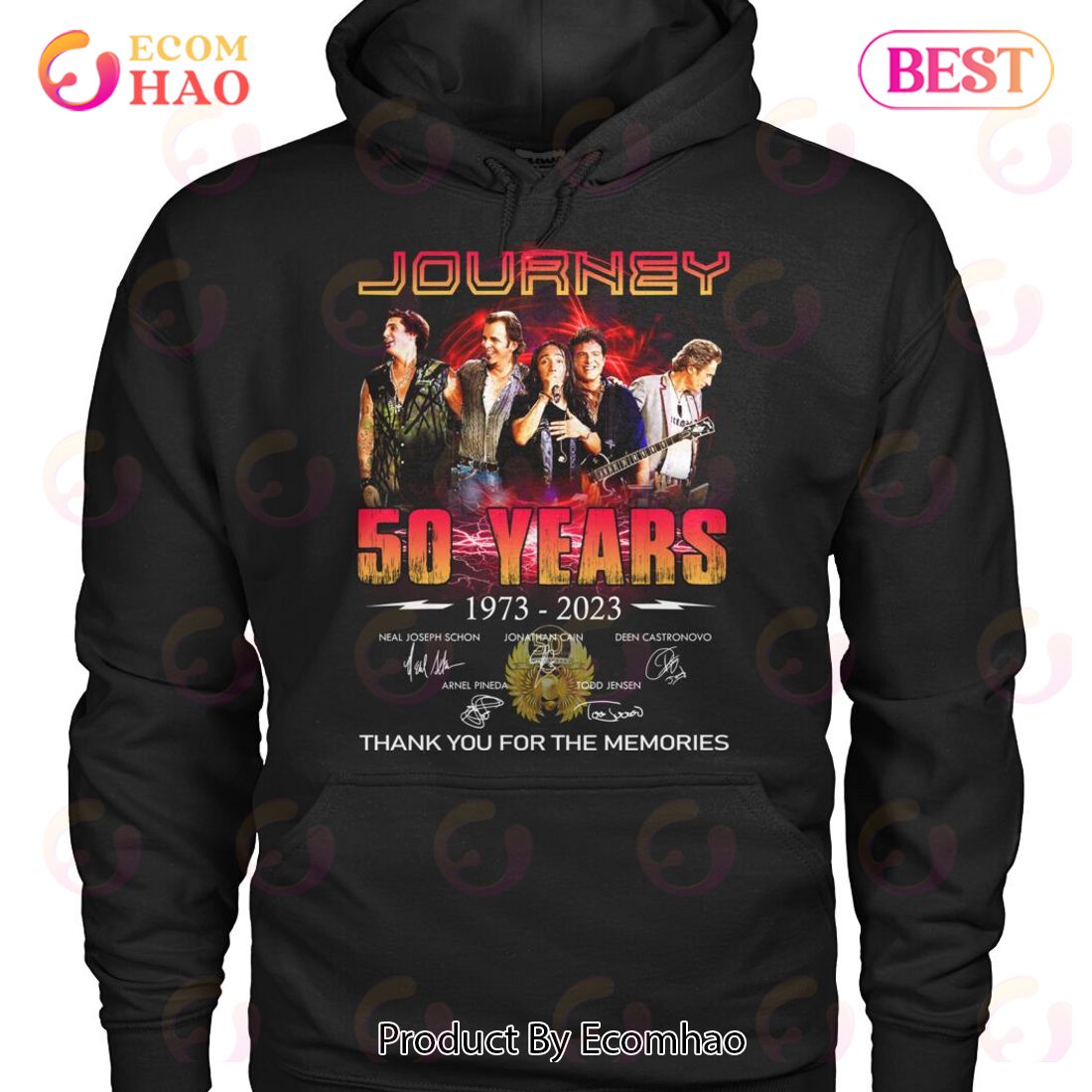 Journey 50 Years 1973- 2023 Thank You For The Memories T-Shirt