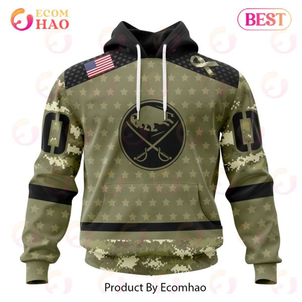 NHL Buffalo Sabres Special Camo Military Appreciation 3D Hoodie